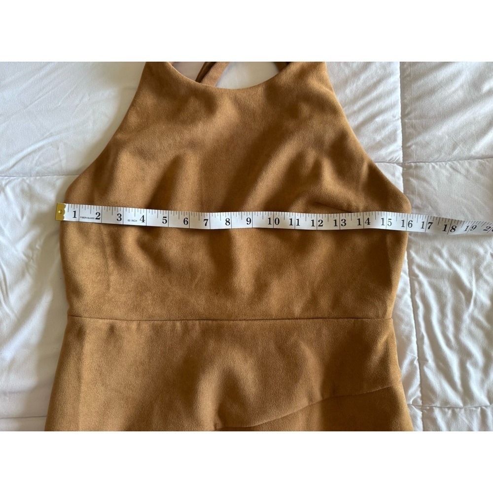 Baevely Dress Size Medium Brown Sleeves Fitted Dress, Soft, Lined EUC - Picture 4 of 11
